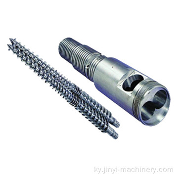 ПВХ түтүктөрүн экструзиялоо үчүн конустуу Twin Screw Barrel